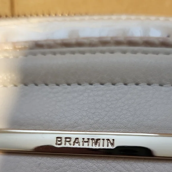 Brahmin White and Gray Satchel - Picture 3 of 8